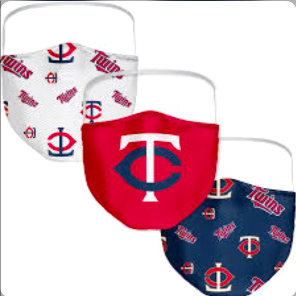 Minnesota Twins Baseball Face Covering Mask New lot of 6